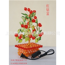 【精品推荐】供应商务礼品品质上乘红钻富负离子活氧生态盆景