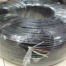 电话线四芯500米m黑色电话线监控线（硬皮）G3088