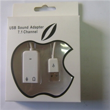 最新款苹果有线声卡7.1USB带线声卡厂家批发欢迎前来订购
