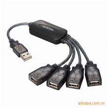 新款八爪鱼4口HUB一拖4口USBHUB