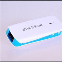 蓝沃3G迷你路由器+移动电源mifi3g路由器蓝色款