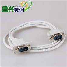 厂家供应批发电脑连接线db9串口线公对公9针1.5米