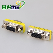 厂家供应批发电脑视频转接头转换头vga接头母对母