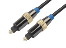 优质供应厂家直销金属头toslink塑料光纤跳线