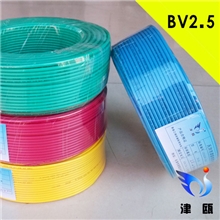 厂家直销津瓯纯铜电线电缆国标塑铜线BV2.5平方照明插座空调用线