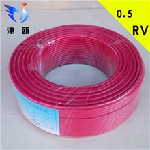 厂家直销津瓯纯铜电线国标电子线电动车用线RV0.5平方190米/卷