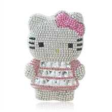 汽车香水车载香水汽车香水瓶hellokitty香水座站立公仔