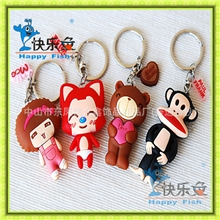 广告促销礼品【众鑫】软胶儿童钥匙扣独特logo设计,软胶钥匙扣