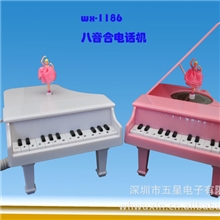 钢琴电话机八音合电话机音乐合电话机创意礼品促销品电话机