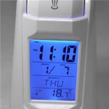 厂家直销蓝色背景灯声控投影报时万年历时钟品质保证