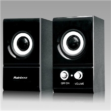 金桥多媒体2.0有源音箱SR-516电脑音箱高光烤漆木制小音箱