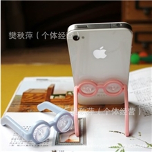 韩版创意眼镜型支架iphone4吸盘手机支架小商品厂家批发广州