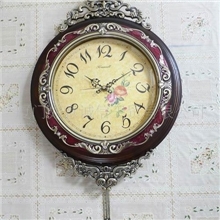 木制座钟/仿古钟表/田园时钟/复古钟表/双面钟表