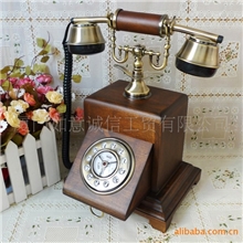 复古电话机仿古电话机实木田园欧式老式电话