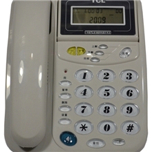 批发来电显示电话机TCL17B小摇头免装电池显示屏可调节