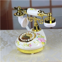 现代简约风格陶瓷仿古电话机乔迁新居礼品家居饰品工艺品