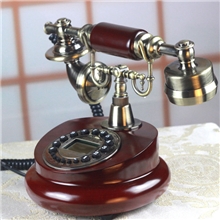 厂家直销仿实木复古电话机木纹仿古电话家居礼品老式电话3101