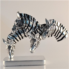 树脂风格工艺品摆件摆设现代家居创意欧式后现代风格斑马马头精品