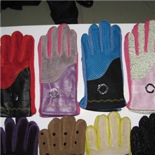 士仿皮毛一体手套冬季保暖手套骑车外出人造毛手套跑江湖手套