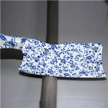 330克江湖、会营、青花瓷不锈钢刀厨刀具/斩小骨切片刀创意菜刀