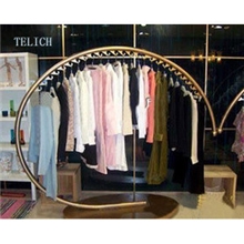 铁艺服装展示架落地服装店展示架服装架道具中岛架衣服装铁艺