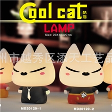 工厂直销酷猫台灯小夜灯家居卧室灯床头灯