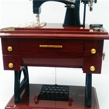 创意礼品复古怀念缝纫机八音盒音乐盒田园风格音乐盒