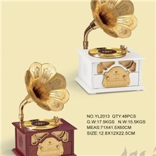 2012新品创意礼品复古怀念留声机八音盒卡通音乐盒情侣音乐盒