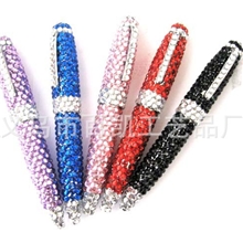 百凯厂家新款高档镶钻签字笔镶钻赠品笔促销笔