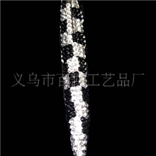 百凯新款镶钻产品镶钻黑白相间笔镶钻圆珠笔