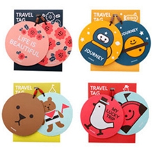 旅游出国可爱旅行箱包牌行李牌名片吊牌卡通标签牌挂牌韩版