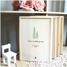 现货木盒/写一首诗给你日记木盒套装布面彩页创意记事本子