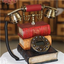 电话机电话仿古电话机书本电话机