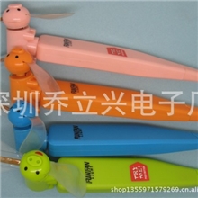 夏季畅销猪仔风扇迷你风扇动物风扇笔LED闪光风扇可爱风扇