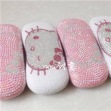 镶钻眼镜盒hellokitty眼镜盒kt盒hellokitty
