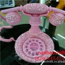 粉红可爱电话机|hellokitty电话机|点钻电话机|迷你造型电话