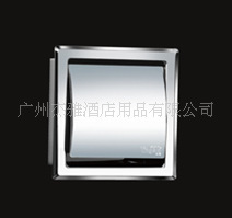 厂家供应嵌入式不锈钢单/双小卷纸架（图）