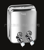 厂家供应弧形双孔不锈钢皂液器（图）