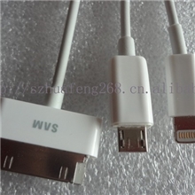 精品推荐三星AP1000苹果4通用数据线iphone4usb数据线
