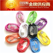 手机数据线三星HTC安卓手机充电v8micro彩色数据线生产厂家批发