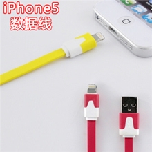 iPhone5小面条数据线苹果5面条线iPad4miniTouch5数据线