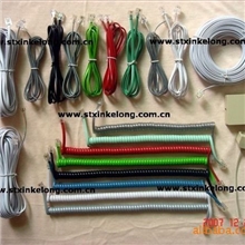 【厂家直销】电话线、环保电话线、高品质圆形电话线曲线，直线