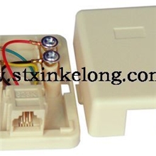 ［厂家直销］电话接线盒、高品质单孔接线盒