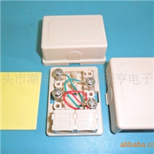 供应ABS料电话接线盒,电话线,电话配件,网络水晶头.电脑接接线盒