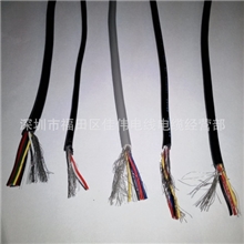 现货2547镀锡铜芯屏蔽线UL2547-28号5芯屏蔽线