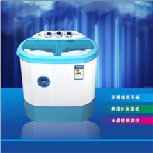 小天鹅迷你双筒3.6公斤洗衣机不锈钢脱水桶240W小双筒洗衣机