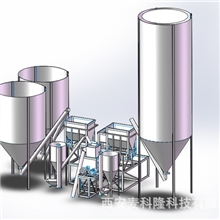 厂家直销全自动干粉砂浆生产线搅拌机混合机化工生产线