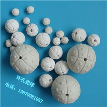 厂家独供环孔支撑剂支撑瓷球&phi;10&phi;13&phi;20&phi;25&phi;50mm工业瓷球