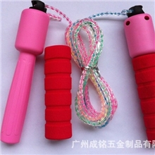 直销计数跳绳水晶跳绳彩色透明七彩水晶彩虹跳绳小学生跳绳