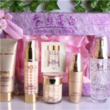 一枝春金蚕丝3天真白嫩肤五件套装欧博化妆品蚕丝蛋白